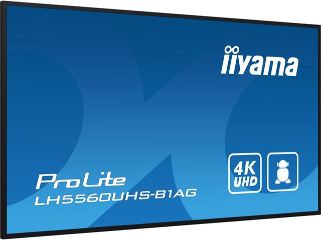 iiyama ProLite LH5560UHS-B1AG 55", VA, 4K, 24/7 Hours Operation, HDMI x 3,  Landscape/Portrait, Android OS and FailOver image 5