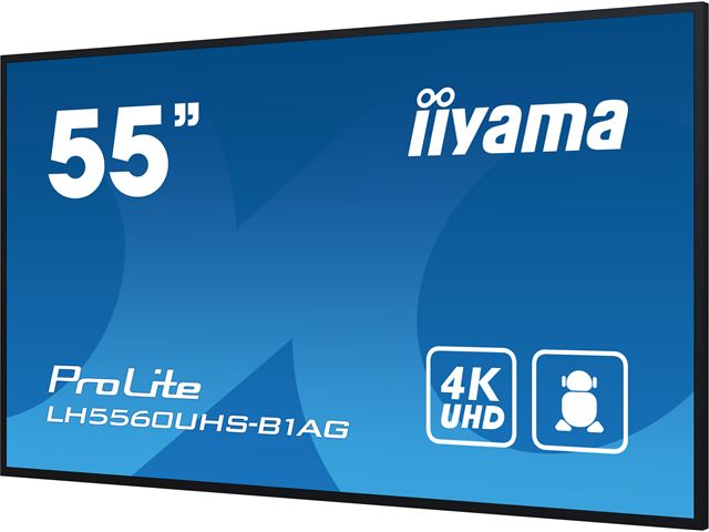 iiyama ProLite LH5560UHS-B1AG 55", VA, 4K, 24/7 Hours Operation, HDMI x 3,  Landscape/Portrait, Android OS and FailOver image 10