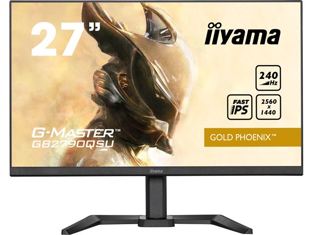 iiyama G-Master Gold Phoenix gaming monitor GB2790QSU-B5 27", 2560 x 1440, 1ms, FreeSync Premium, Display Port, 240hz refresh rate, Height Adjustable image 1