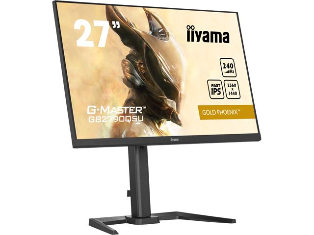 iiyama G-Master Gold Phoenix gaming monitor GB2790QSU-B5 27", 2560 x 1440, 1ms, FreeSync Premium, Display Port, 240hz refresh rate, Height Adjustable image 5