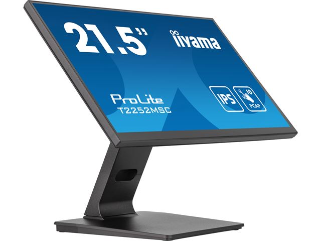 iiyama ProLite monitor T2252MSC-B2  22" Black, IPS, Full HD, Projective Capacitive 10pt touch, HDMI, Display Port image 3