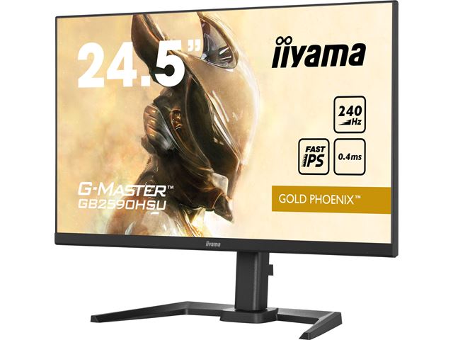 iiyama G-Master Gold Phoenix gaming monitor GB2590HSU-B5 24.5" Black, Ultra Slim Bezel, Full HD, 240Hz, 0.4ms, FreeSync, HDMI, Display Port, USB Hub image 8