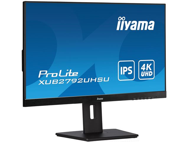 iiyama ProLite monitor XUB2792UHSU-B5 27", IPS, 4k, Height Adjustable and Pivot function, HDMI, DisplayPort, USB Hub, PIP, PBP image 2