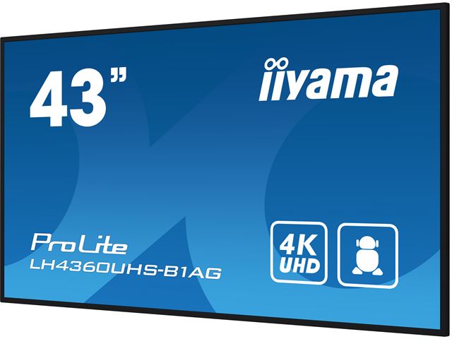iiyama ProLite LH4360UHS-B1AG 43", VA, 4K, 24/7 Hours Operation, HDMI x 3,  Landscape/Portrait, Android OS and FailOver image 5