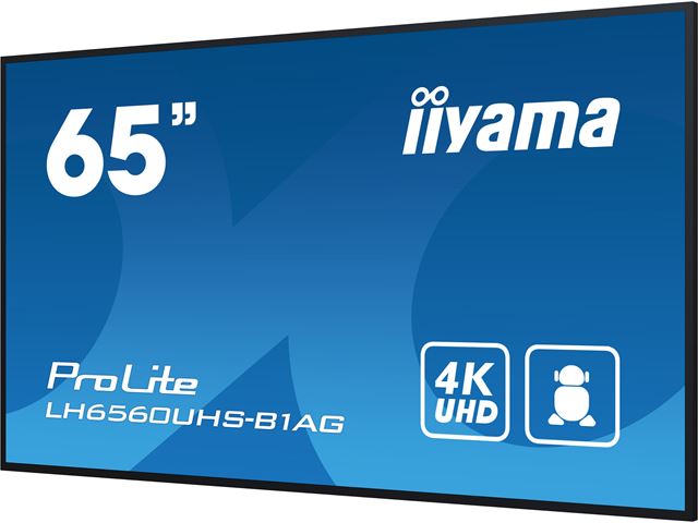 iiyama ProLite LH6560UHS-B1AG 65", VA, 4K, 24/7 Hours Operation, HDMI x 3,  Landscape/Portrait, Android OS and FailOver image 6