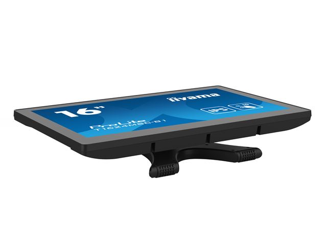 iiyama ProLite monitor T1624MSC-B1 15.6", IPS, Projective Capacitive 10pt touch,  HDMI, Media player, hinged stand image 3