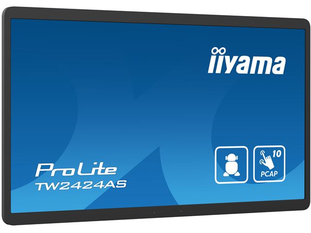iiyama ProLite TW2424AS-B1, 24” IPS, Full HD PCAP 10pt touch screen with Android and anti glare coating image 3