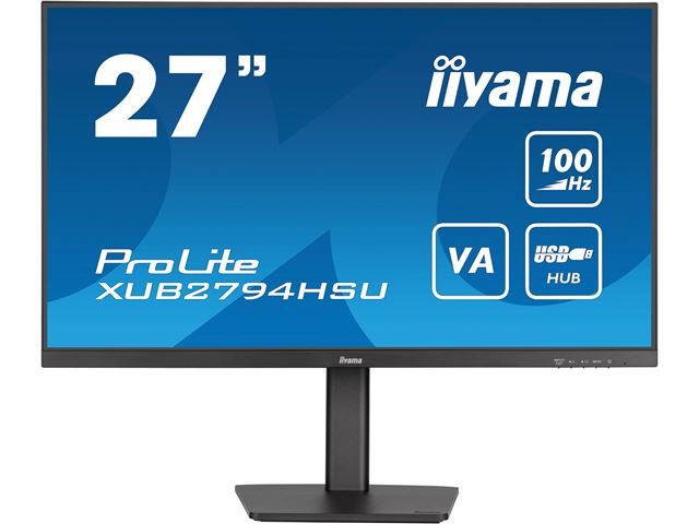 iiyama ProLite XUB2794HSU-B6, Height Adjustable 27" Ultra Slim, VA, HDMI, 100Hz refresh rate image 0