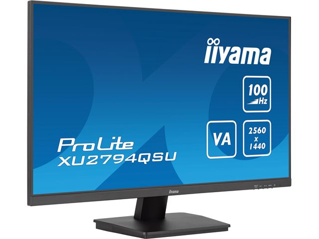 iiyama ProLite XU2794QSU-B6, 27" WQHD resolution, Ultra Slim, VA, HDMI, DP, 100hz refresh rate image 2