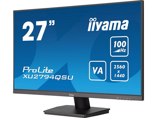 iiyama ProLite XU2794QSU-B6, 27" WQHD resolution, Ultra Slim, VA, HDMI, DP, 100hz refresh rate image 3