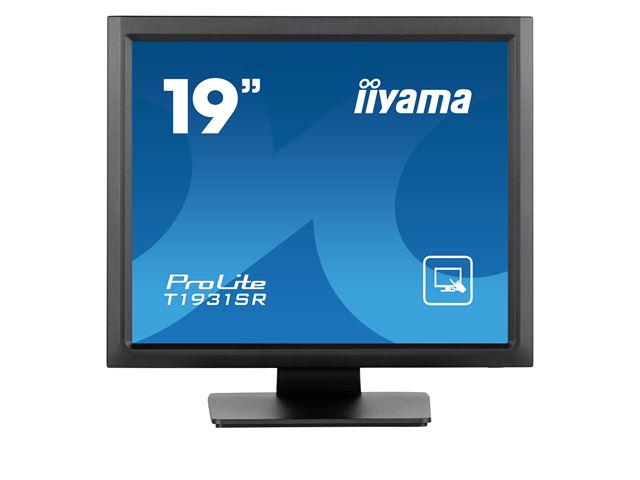 iiyama ProLite monitor T1931SR-B1S 19" Black, 5:4, Resistive single touch, HDMI, Display Port, IP54 rated image 0