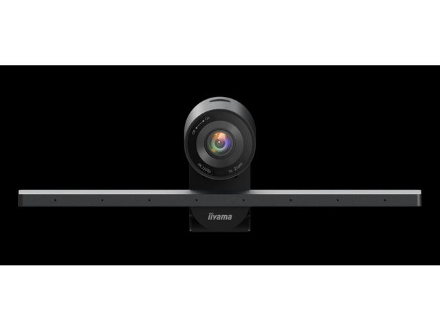 iiyama UC-CAM10PRO-MA1 Professional 4K Webcam with 8 mic array, Auto Framing and Speaker Tracking image 1
