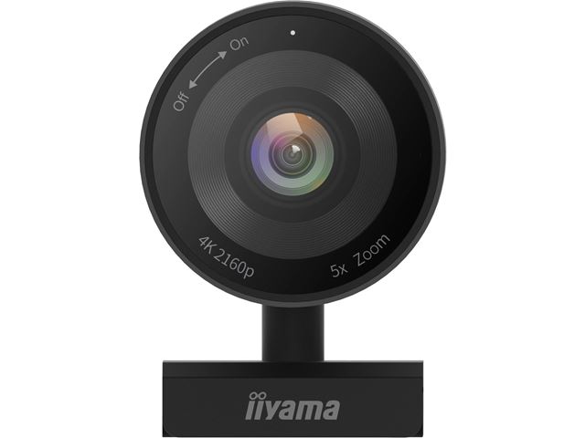 iiyama UC-CAM10PRO-1 Professional 4K Webcam with Built in microphone, 5x Digital zoom, 120° field of view (FoV) and Auto Tracking image 0