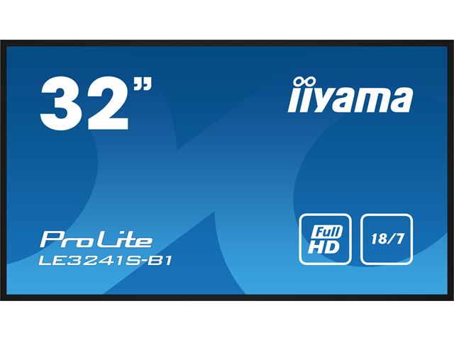 iiyama ProLite monitor LE3241S-B1 32" Black, IPS, Full HD, 18/7, Landscape, Media Player image 0