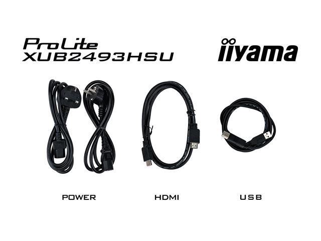 iiyama ProLite monitor XUB2493HSU-B6 24", IPS, 100hz, Height Adjustable, Black, Ultra Slim Bezel, HDMI, DisplayPort, Blue light reducer, Flicker free image 13