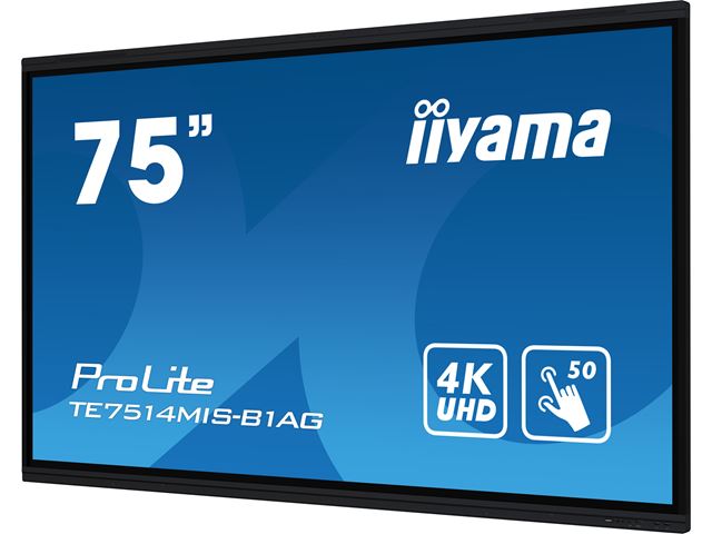 iiyama ProLite monitor TE7514MIS-B1AG 75", 4k UHD, Infrared 50pt touch, Anti-glare coating, VA, HDMI, features Note, Browser & Cloud Drive, iiWare 11 image 3