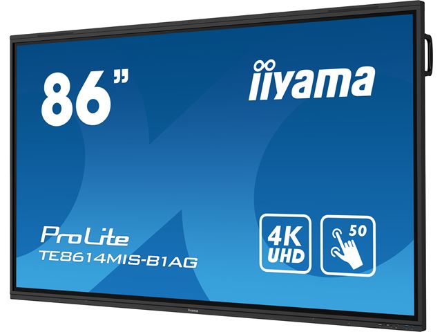 iiyama ProLite monitor TE8614MIS-B1AG 86", 4k UHD, Infrared 50pt touch, Anti-glare coating, VA, HDMI, features Note, Browser & Cloud Drive, iiWare 11 image 3