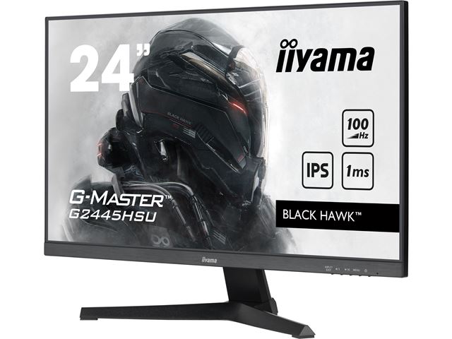 iiyama G-Master Black Hawk gaming monitor G2445HSU-B1 24" Black, IPS, 100Hz, 1ms, FreeSync, HDMI, Display Port, USB Hub image 4