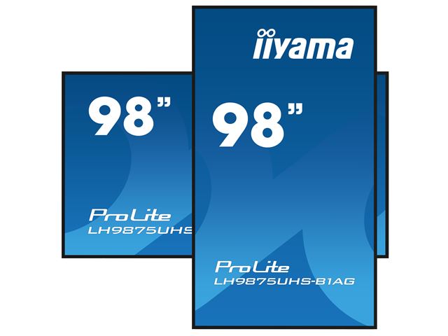 iiyama ProLite LH9875UHS-B1AG 98", 24/7, 4K, IPS, HDMI, landscape/portrait, Wifi, Android OS, FailOver and Intel® SDM slot, Anti-Glare image 3