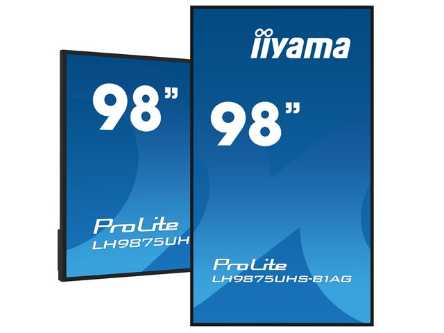 iiyama ProLite LH9875UHS-B1AG 98", 24/7, 4K, IPS, HDMI, landscape/portrait, Wifi, Android OS, FailOver and Intel® SDM slot, Anti-Glare image 4
