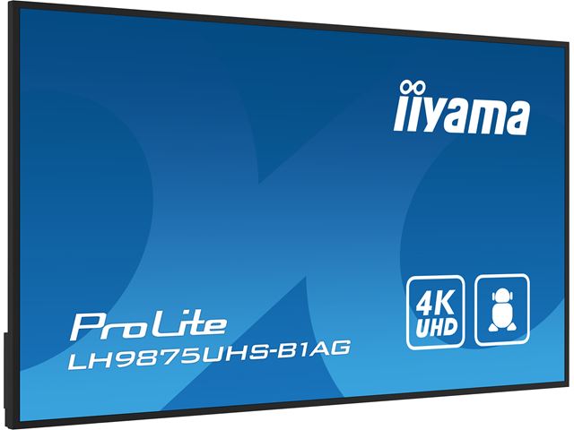 iiyama ProLite LH9875UHS-B1AG 98", 24/7, 4K, IPS, HDMI, landscape/portrait, Wifi, Android OS, FailOver and Intel® SDM slot, Anti-Glare image 5