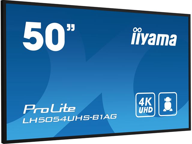 iiyama Prolite monitor LH5054UHS-B1AG 50" Digital Signage, VA panel, Slim Bezel, Anti-Glare, 4K UHD, 24/7, Landscape/Portrait, with Intel® SDM slot image 2