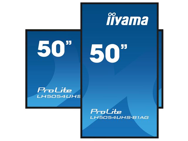 iiyama Prolite monitor LH5054UHS-B1AG 50" Digital Signage, VA panel, Slim Bezel, Anti-Glare, 4K UHD, 24/7, Landscape/Portrait, with Intel® SDM slot image 3