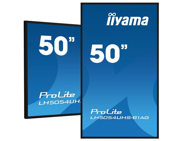 iiyama Prolite monitor LH5054UHS-B1AG 50" Digital Signage, VA panel, Slim Bezel, Anti-Glare, 4K UHD, 24/7, Landscape/Portrait, with Intel® SDM slot image 4