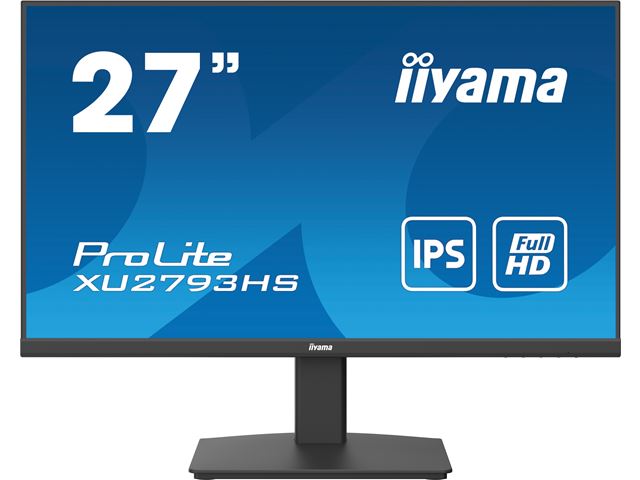 iiyama ProLite XU2793HS-B6 monitor, 3-side borderless, IPS, HDMI, DisplayPort, Flicker free and Blue light reducer  image 0