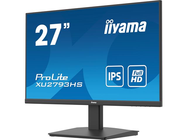 iiyama ProLite XU2793HS-B6 monitor, 3-side borderless, IPS, HDMI, DisplayPort, Flicker free and Blue light reducer  image 3