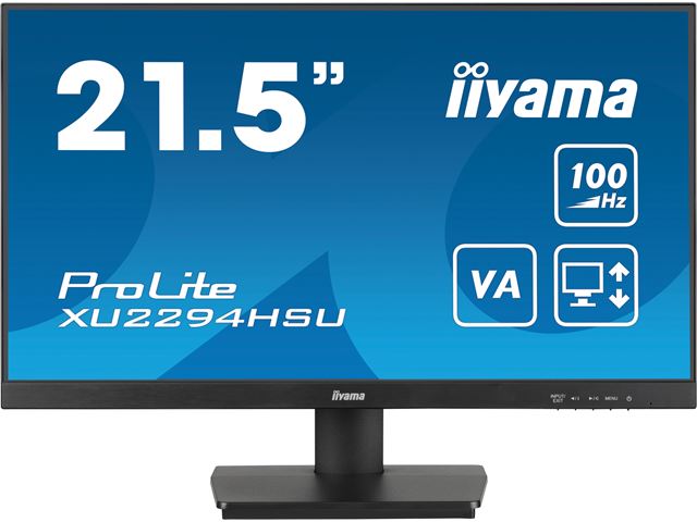 iiyama ProLite monitor XU2294HSU-B6 22" VA panel, USB hub, HDMI, 100hz refresh rate, 1ms image 0