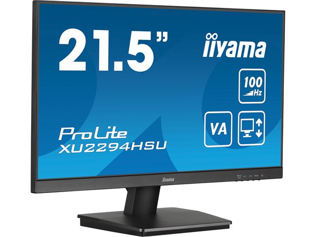 iiyama ProLite monitor XU2294HSU-B6 22" VA panel, USB hub, HDMI, 100hz refresh rate, 1ms image 1