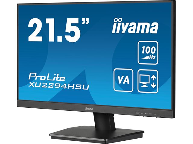 iiyama ProLite monitor XU2294HSU-B6 22" VA panel, USB hub, HDMI, 100hz refresh rate, 1ms image 3