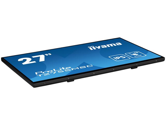 iiyama ProLite monitor T2755MSC-B1 27", Projective Capacitive 10pt touch, IPS, Scratch resistant, HDMI, DisplayPort, Edge to edge glass image 10
