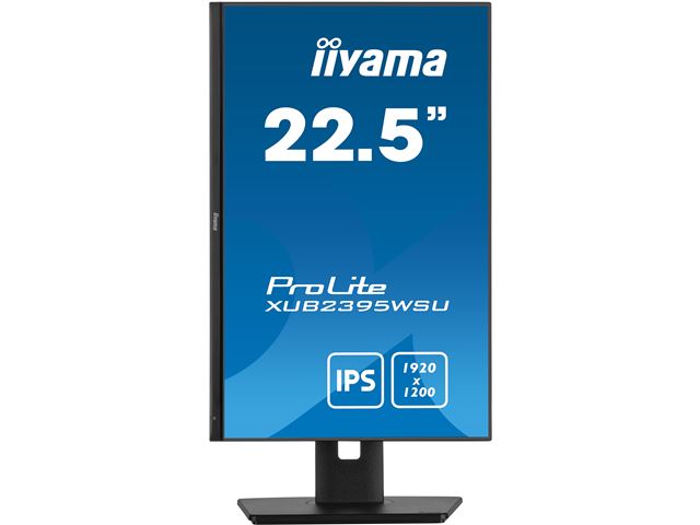 iiyama ProLite monitor XUB2395WSU-B5, 23", Height Adjustable, IPS, 1920 x 1200, Pivot function, HDMI, DisplayPort, USB Hub, Blue light reducer, Flicker free image 1