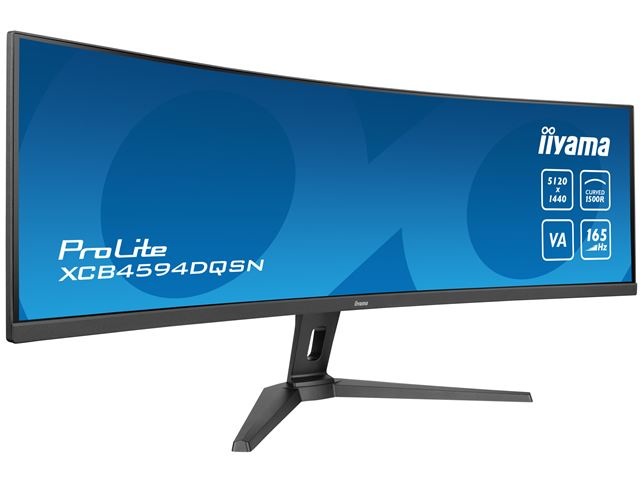iiyama ProLite curved monitor XCB4594DQSN-B1 45" VA Dual QHD panel with KVM Switch and USB-C Dock, HDMI and Height Adjustment image 2