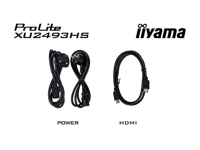 iiyama ProLite monitor XU2493HS-B6 24", IPS, 100hz, Black, Ultra Slim Bezel, HDMI, DisplayPort, Blue light reducer, Flicker free image 10