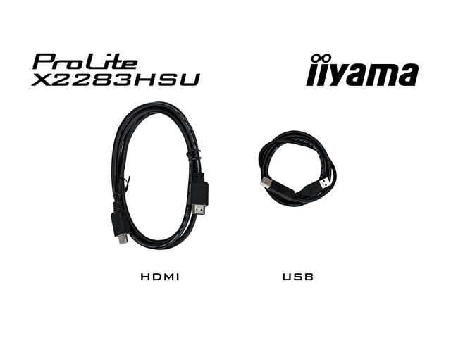 iiyama ProLite monitor X2283HSU-B1 22" VA, FreeSync, Full HD, Black, Display Port, USB Hub image 9