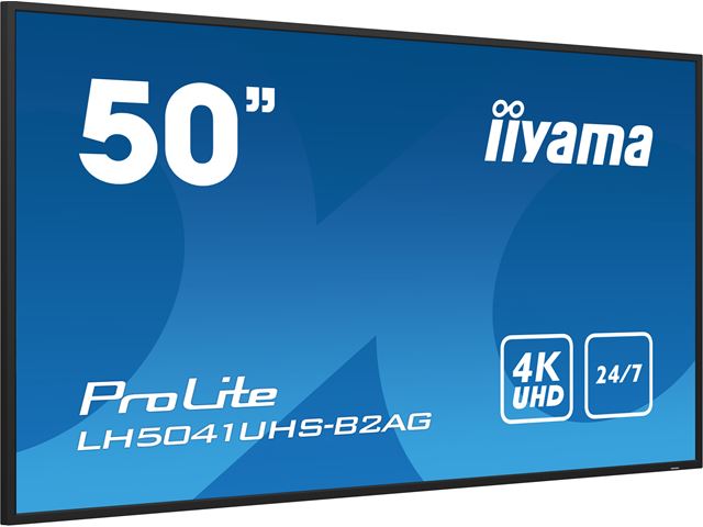 iiyama ProLite monitor LH5041UHS-B2AG 50", VA, 4K UHD, 24/7 Hours Operation, Portrait/Landscape, 10w Speakers, Built in media player, Anti-Glare image 2