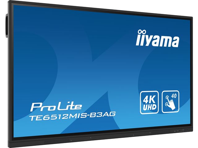 iiyama ProLite TE6512MIS-B3AG 65’’ Interactive 4K UHD Touchscreen with integrated annotation software image 1