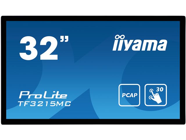 iiyama ProLite monitor TF3215MC-B2 31.5", VA, Full HD, Open Frame, Projective Capacitive, 30pt touch screen, VGA/HDMI/DP image 1