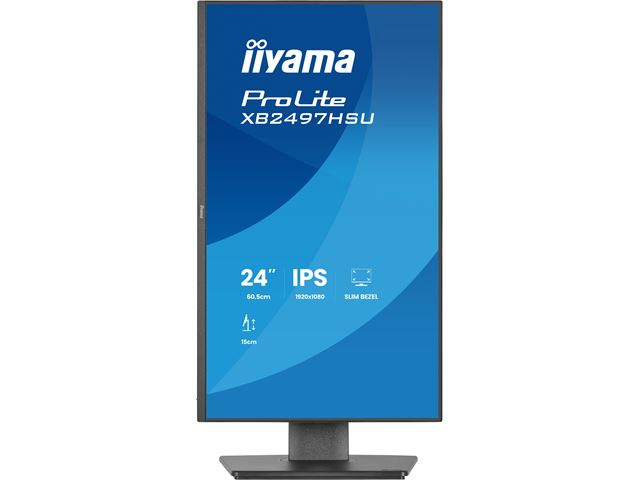 iiyama ProLite monitor XB2497HSU-B1 24" IPS, Full HD, energy label C, HDMI, Display Port, 120 hz, Height Adjustable, Eye Comfort  image 3