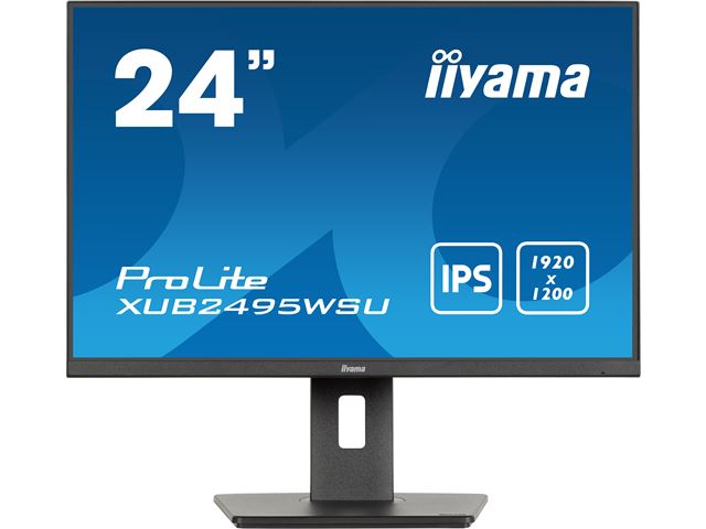 iiyama Prolite monitor XUB2495WSU-B7 24" IPS, 1920 x 1200, Black, DP, HDMI, USB Hub, Height Adjustable, 16:10 image 0