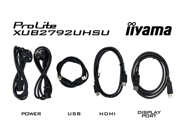 iiyama ProLite monitor XUB2792UHSU-B6 27", IPS, 4k, Height Adjustable and Pivot function, HDMI, DisplayPort, USB Hub, USB-C, Dynamic Power Saving (DPS)  image 15