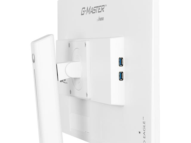 iiyama G-Master Red Eagle gaming monitor GB2470HSU-W6 23.8" White, Height Adjustable, Full HD, 180Hz, 0.2ms, FreeSync, HDMI, Display Port, USB Hub image 11