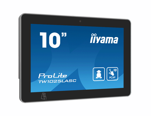 iiyama ProLite TW1025LASC-B1PNR, 10.1” PCAP 10pt touch screen with Android and Power over Ethernet Technology, Webcam/Mic, NFC/RFID reader and RGB LED bar image 6