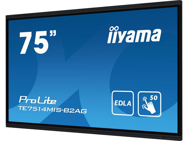 iiyama ProLite monitor TE7514MIS-B2AG 75", 4k UHD, Infrared 50pt touch, Anti-glare coating, VA, Google EDLA Certified, features Note, Browser & Cloud Drive, iiWare 12E image 3