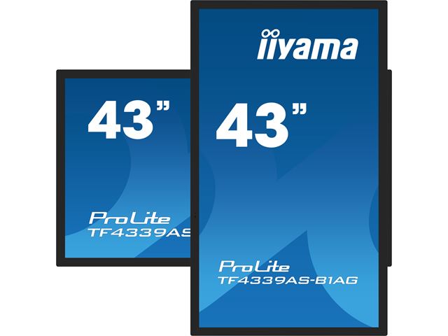 iiyama Prolite monitor TF4339AS-B1AG 43" Black, IPS, Anti Glare, Full HD, Bonded Projective Capacitive 40pt Touch, 24/7, Landscape/Portrait/Face-up, Android 11 OS, iiSignage² image 5