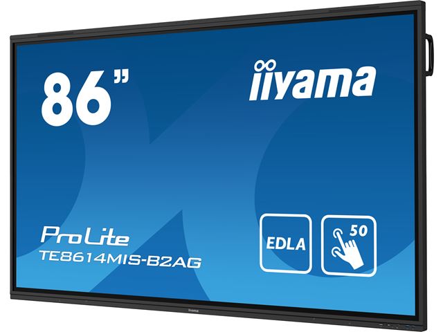 iiyama ProLite monitor TE8614MIS-B2AG 86" Google EDLA Certified, 4k UHD, Infrared 50pt touch, Anti-glare coating, VA, HDMI, features Note, Browser & Cloud Drive, iiWare 12E image 3