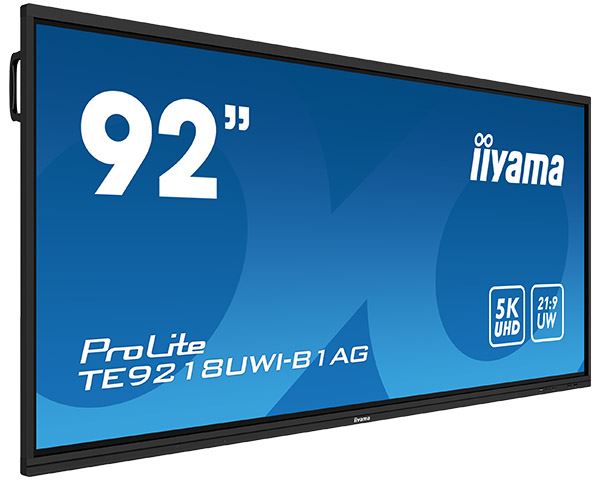 iiyama ProLite monitor TE9218UWI-B1AG 92", 5k UHD, Infrared 40pt touch, Anti-glare coating, VA, HDMI, USB-C, 21:9 panoramic view, 8-array mic, Android 13 OS image 15